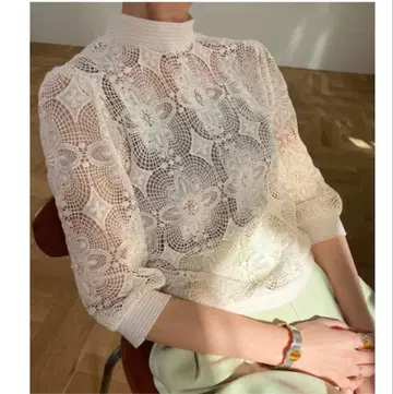 CLANE 클라네 상의 레이스 아이보리 여름 봄 아이보리