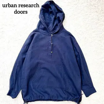 어반 리서치 도어스 라미 코튼 아노락 후드티 네이비 봄/여름