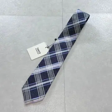 [ 미사용 ] TAKEO KIKUCHI 체크 패턴 넥타이 8cm