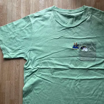 graniph 그라니프 T셔츠 우미우시 씨 슬럭스 가슴 포켓 자수