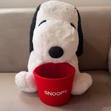 스누피 바스켓 봉제 인형 BIG 빅 대 택 포함 대