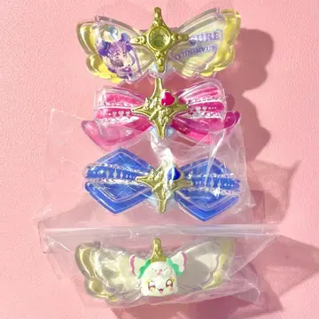 2 너와 아이돌 프리큐어 키라룬 리본 가챠가챠 4점 세트