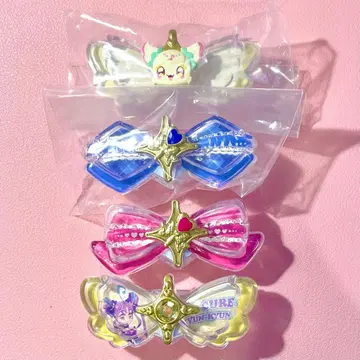 3 너와 아이돌 프리큐어 키라룬 리본 가챠가챠 4점 세트