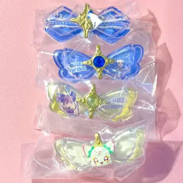 1 너와 아이돌 프리큐어 키라룬 리본 가챠가챠 4종 세트
