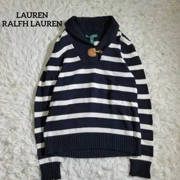 레어 새상품급 로렌 랄프 로렌 니트 보더 코튼 100 S