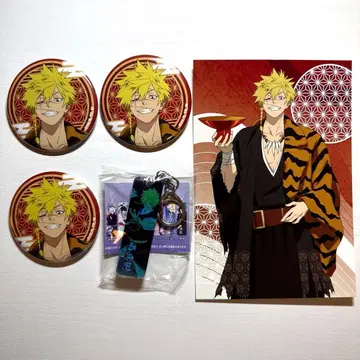 지옥락 아사토라 효베이 엽서 캐릭터 배지 컬렉션 키링 5개