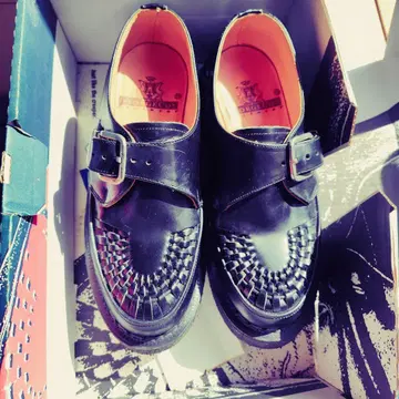 GEORGECOX ALASKA VI M/G MONK 블랙 가죽 7