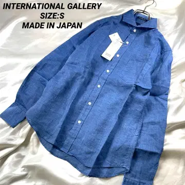 새상품 빔즈 인터내셔널 갤러리 알비니사 린넨 셔츠 일본제