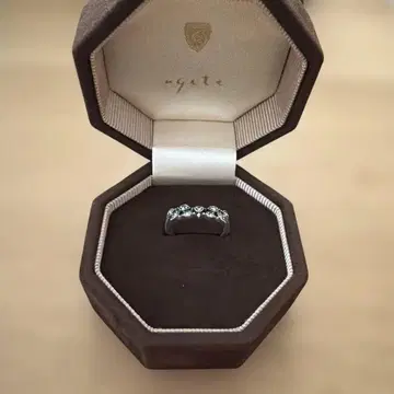 agete 실버 마카사이트 반지 13호