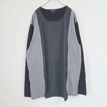 Dandy Jack 긴팔 티셔츠 3L 남성용 배색 절개 빅