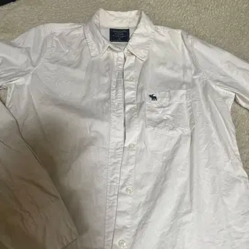 Abercrombie & Fitch 화이트 긴팔 셔츠 XS