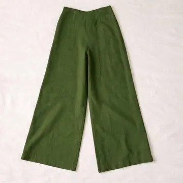 Sybilla 그린 와이드 팬츠 여성용 S 고급 봄/여름/가을