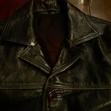 50s ~ 빈티지 차심 가죽 카 코트 자켓 40~42 정도