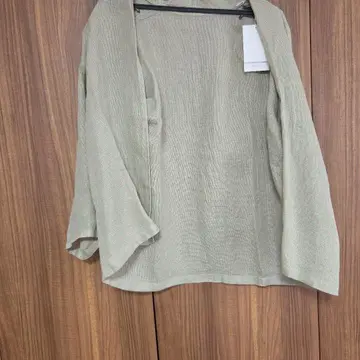 evam eva 린넨 오픈 프론트 자켓