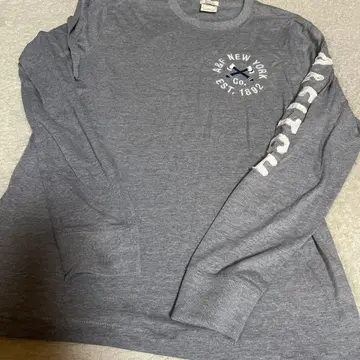Abercrombie & Fitch 그레이 긴팔 티셔츠 S