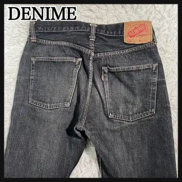 DENIME 66 적귀 다크 데님 W30 블랙