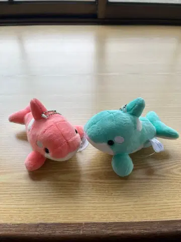 신상품 사쿠라와 아오바색 마스코트 키링 2색 세트 스마 시 월드 한정판