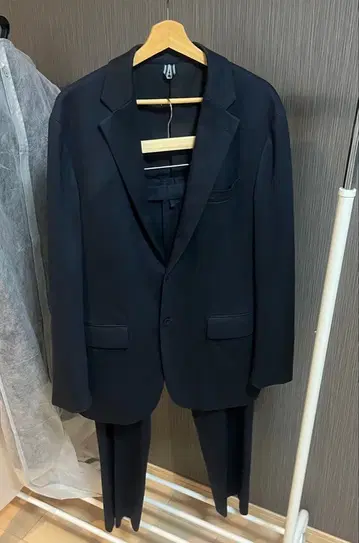 [ 레어 빅 사이즈 ] 비즈니스 정장 셋업 (네이비)