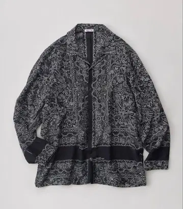 NICENESS 나이스니스 JAMET 반다나 셔츠 L 블랙 새상품급