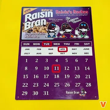 달력 만년 The California Raisins 아메리칸 V