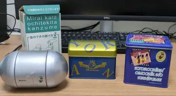 완구 통조림 3개 세트 피넛 통&캐러멜 통(오르골)&우주 통