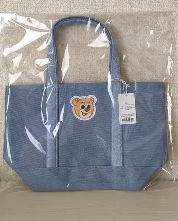 페이러 올드 테디 라이트 블루 토트백