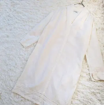 새상품급 SHIPS Days 마 혼방 롱 원피스 셔츠 원피스 [B53]