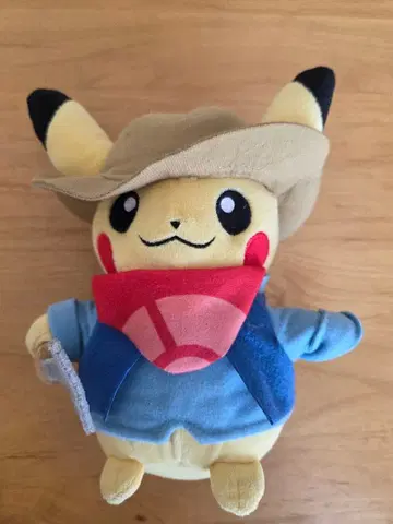 [ 포켓몬 화석 박물관 한정판 ] 피카츄 봉제 인형 코스튬 모자