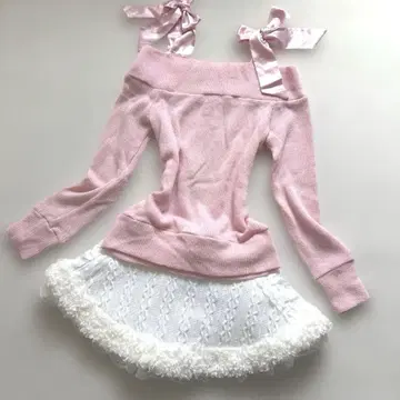 TRALALA 투라라 오프숄더 리본 니트탑 LIZ LISA