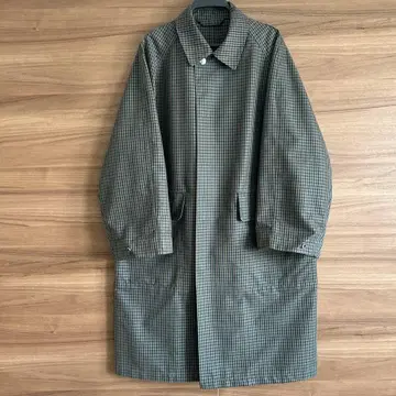 UNIQLO U 스텐카라 코트 체크 무늬