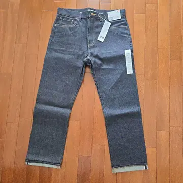 유니클로U 데님 청바지 셀비지