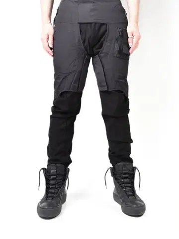 julius 2018SS 택티컬 챕스 하의 부품