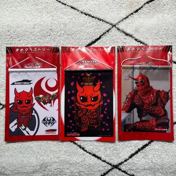 [미개봉 새상품] 가면라이더 덴오 마메 태피스트리 3종 세트 모모타로스
