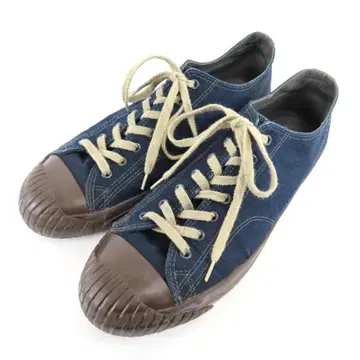 Nigel Cabourn 밀리터리 캔버스 스니커즈 9 1/2 네이비