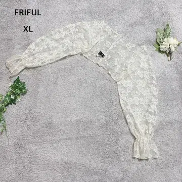 쉬인 프릴 볼레로 가디건 전체 레이스 크롭 기장 결혼식 XL