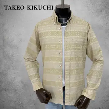 TAKEO KIKUCHI 올 패턴 긴팔 셔츠 상의