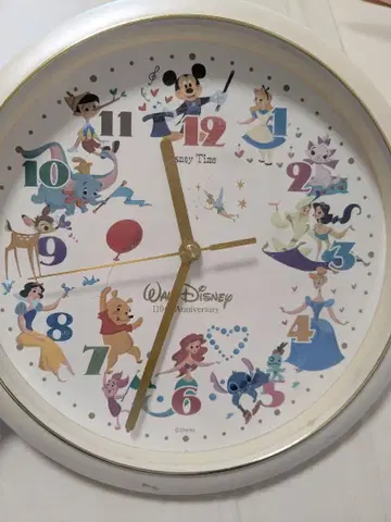 레어 디즈니 110주년 기념 벽시계 FW804W