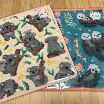 [미개봉 새상품] 러브리 바이 페이러 랏코 코알라 손수건 2세트