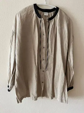 URBAN RESEARCH DOORS 베이지 린넨 셔츠