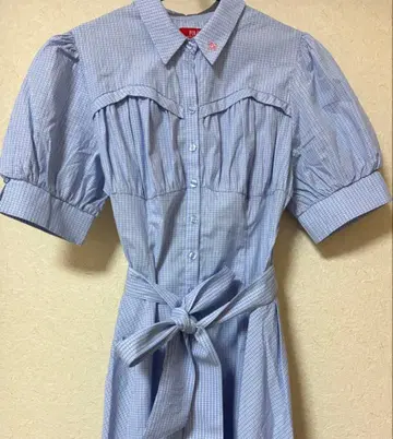 더즈린 [ POLO BCS 콜라보 ] 코르셋 스위칭 셔츠 원피스