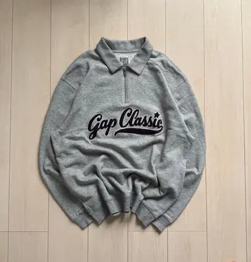 00's GAP 하프 집업 맨투맨