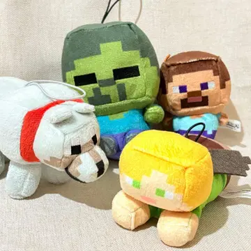 마인크래프트 봉제 인형 키링 스트랩 묶음 판매 마인크래프트