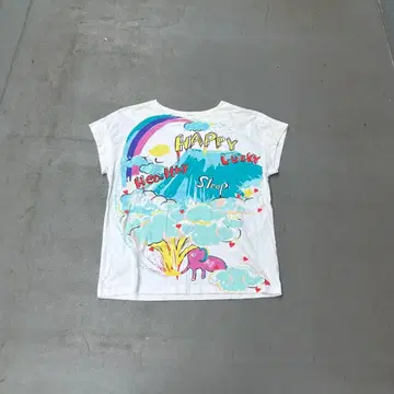 00s 츠모리 치사토 프린트 슬리브리스 셔츠 올 패턴