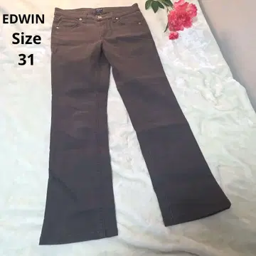 [ 오샤레 EDWIN ] 그레이 데님 팬츠 페이즐리 사이즈 31