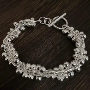 멕시칸 주얼리 실버 925 DNA 팔찌 빈티지