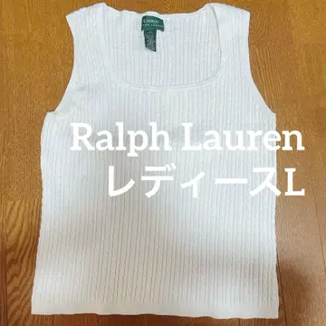 RalphLauren 슬리브리스 케이블 니트