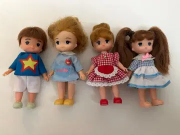 리카짱 나카요시 유치원 4체 세트 당시 물건 레트로 묶음 판매