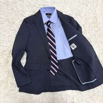 정장 셀렉트 테일러드 자켓 네이비 네이비 본절 리넨 혼방 마 혼방 Y4