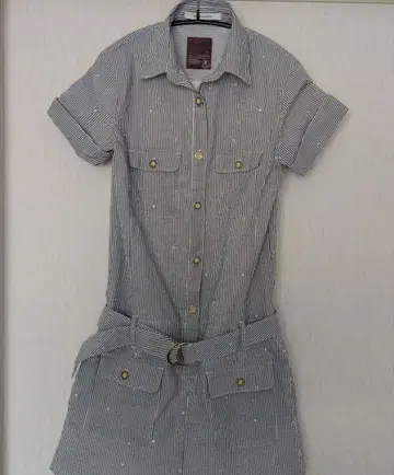 마크앤로나 스트라이프 반팔 원피스