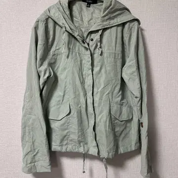 MINE 후드 부착 연한 그린 마운틴 파카 L 사이즈